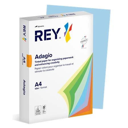 [LIPAD48PK] Kopírovací papír, barevný, A4, 80 g, REY "Adagio", pastelová modrá