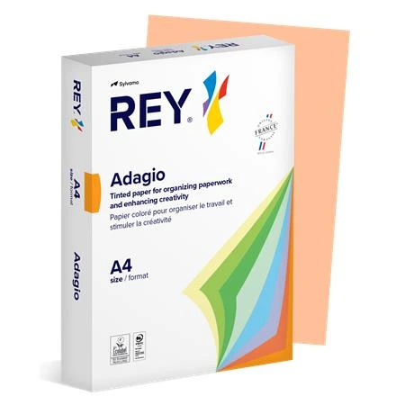 [LIPAD48PL] Kopírovací papír, barevný, A4, 80 g, REY "Adagio", pastelová lososová