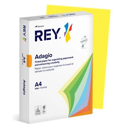 [LIPAD48IS] Kopírovací papír, barevný, A4, 80 g, REY "Adagio", intenzivní žlutá