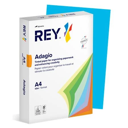 [LIPAD48IK] Kopírovací papír, barevný, A4, 80 g, REY "Adagio", intenzivní modrá