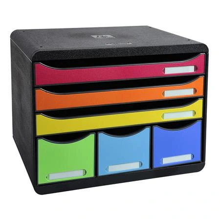 [306798D] Box na dokumenty, plast, 6 zásuvek, EXACOMPTA Store-Box Maxi Iderama