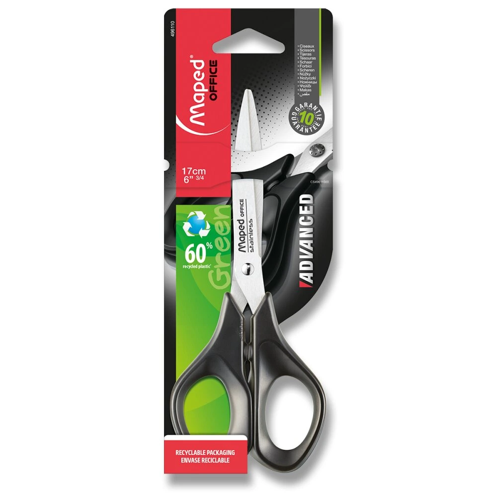[9496110] Nůžky Maped Advanced Green - 17 cm