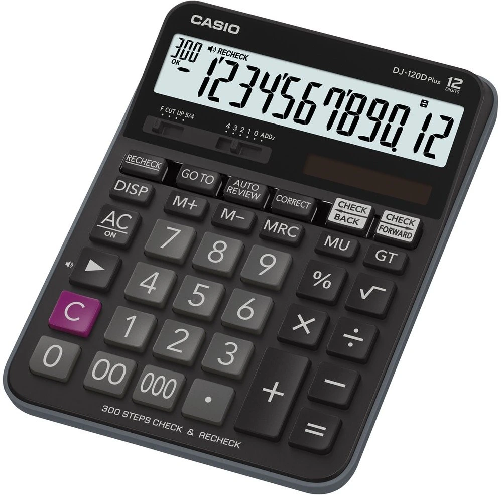 [CS301536] Kalkulačka Casio DJ 120 D PLUS kalkulačka stolní, černá