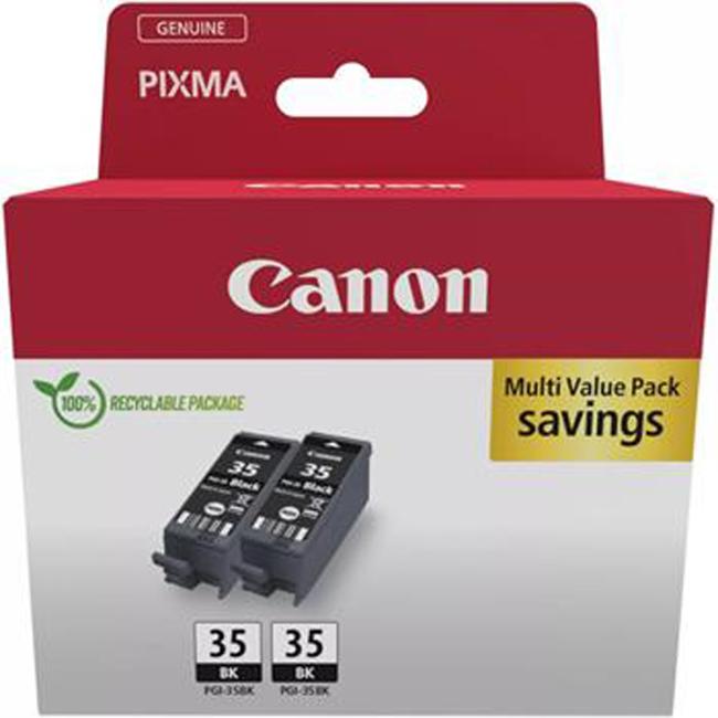 [CA180235] Inkoustová náplň Canon PGI-35Bk pro PIXMA iP100 black dvojbalení (2ks)