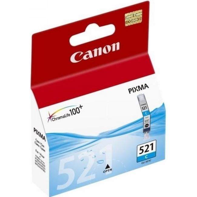 Inkoustová náplň Canon CLI-521 pro pro MP 540/620/630/980/iP 3600/4600 cyan (460 str.)