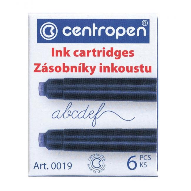 Inkoustové bombičky Centropen 0019, 6 ks