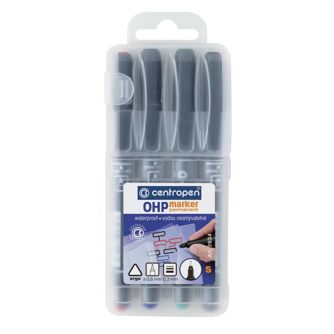 Sada popisovačů OHP Centropen 2634 S/4S