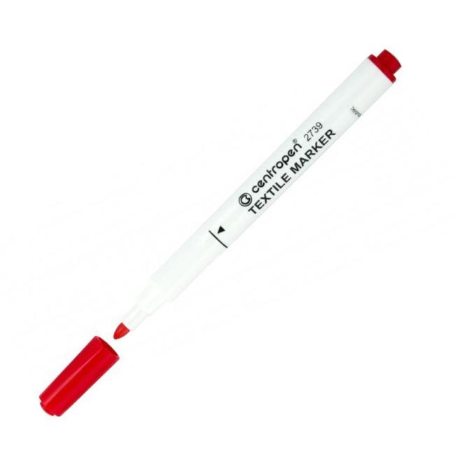 [CE273920] Popisovač na textil Centropen 2739 červený