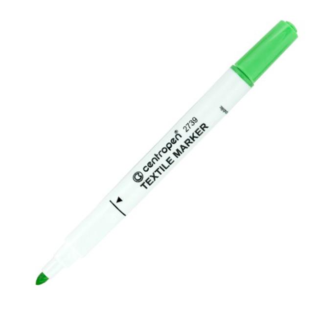 Popisovač na textil Centropen 2739 světle zelený