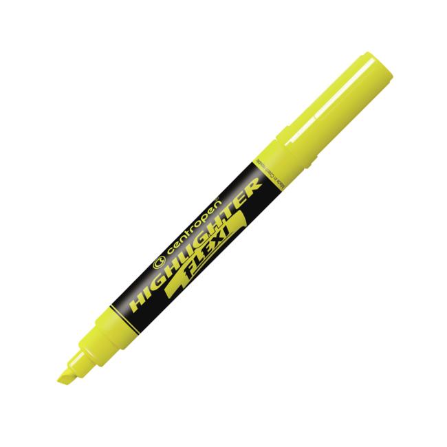 Zvýrazňovač Centropen 8542 Flexi žlutý
