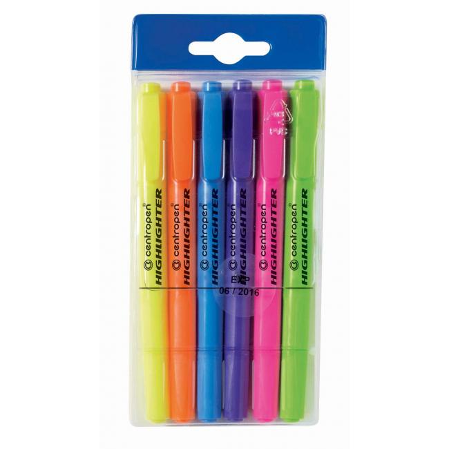 Sada zvýrazňovačů Centropen 8722/6S