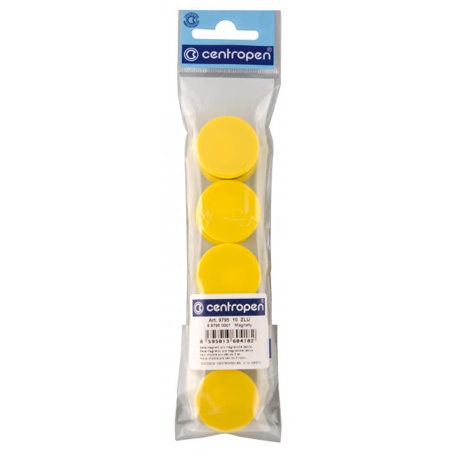 Magnety 30 mm žluté, 10ks