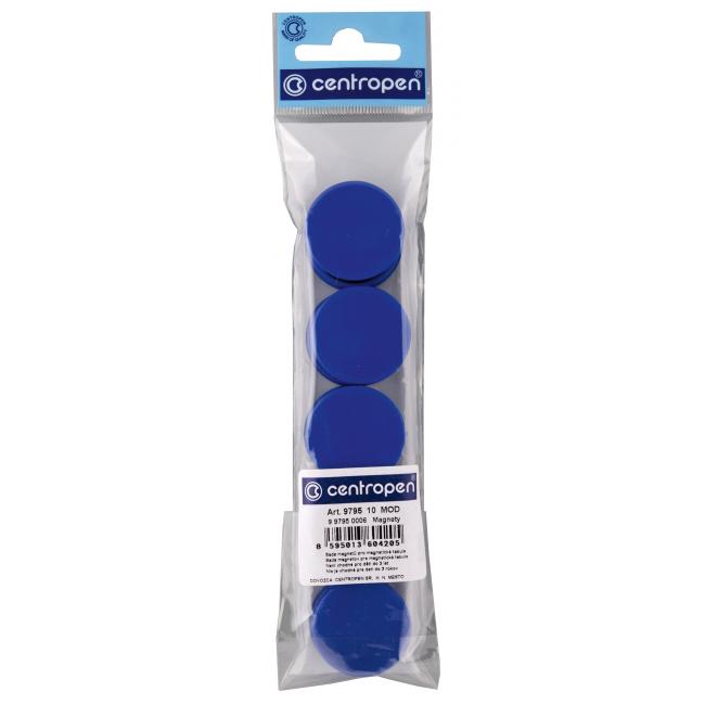 Magnety 30 mm modré, 10ks