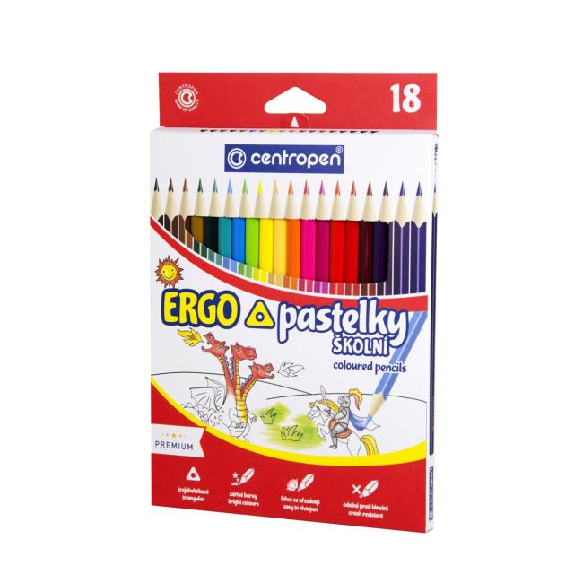 Barvičky trojhranné CENTROPEN 9521/18f