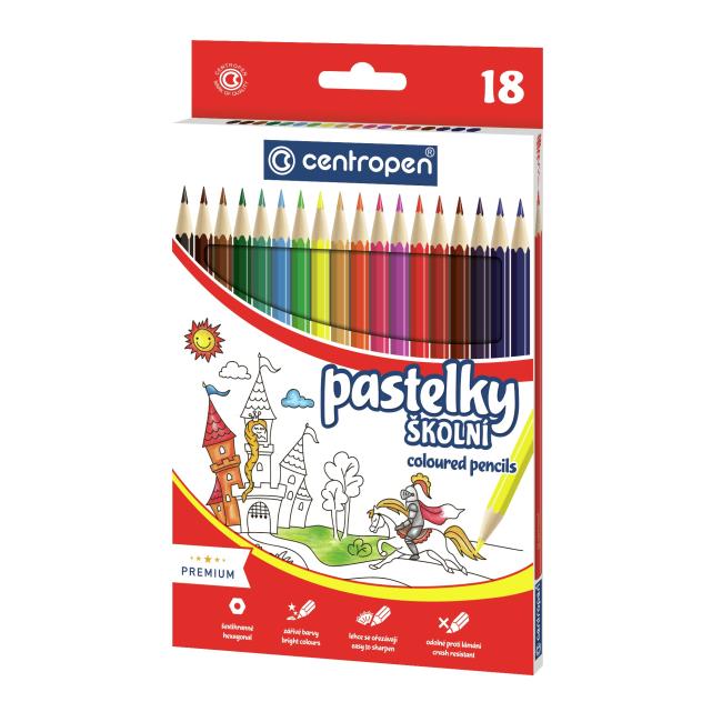 [CE995281] Barvičky šestihranné CENTROPEN 9520/18f