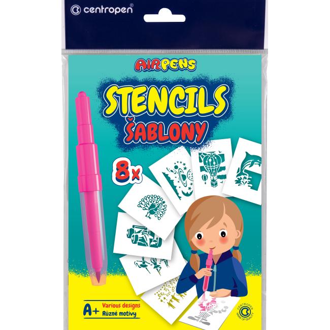 [CE999609] Šablony na foukací fixy typ A+