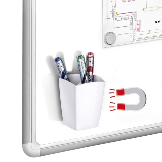 [CP001530] Magnetický držák popisovačů Cep bílý