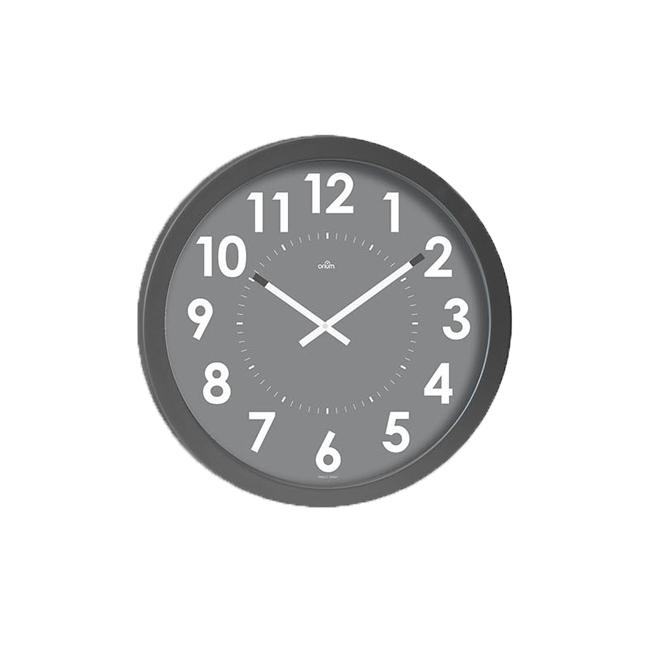 [CP011256] Nástěnné hodiny s tichým chodem Giant 55cm stříbrné