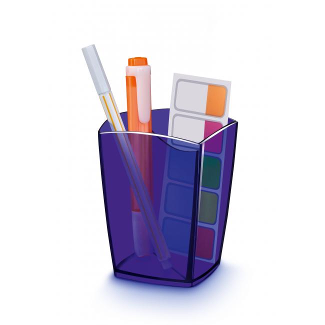 [CP300721] Stojan na pera Cep Happy transparetní modrý