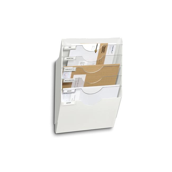 Sada pěti odkladačů na zeď bílá