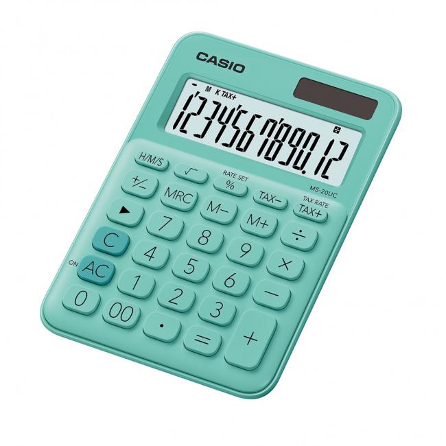 [CS013200] Kalkulačka Casio MS-20UC zelená