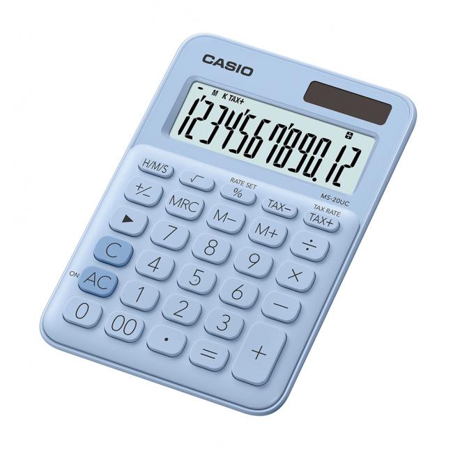 [CS013244] Kalkulačka Casio MS-20UC světle modrá