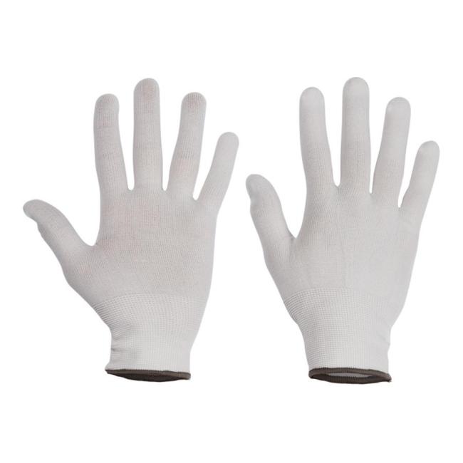 [CV006752] Rukavice nylonové BOOBY, bílé, vel. L 9/L