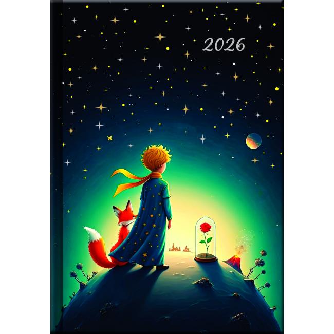 Denní diář A5 14,2 x 20,4 cm - ART Malý princ 2026