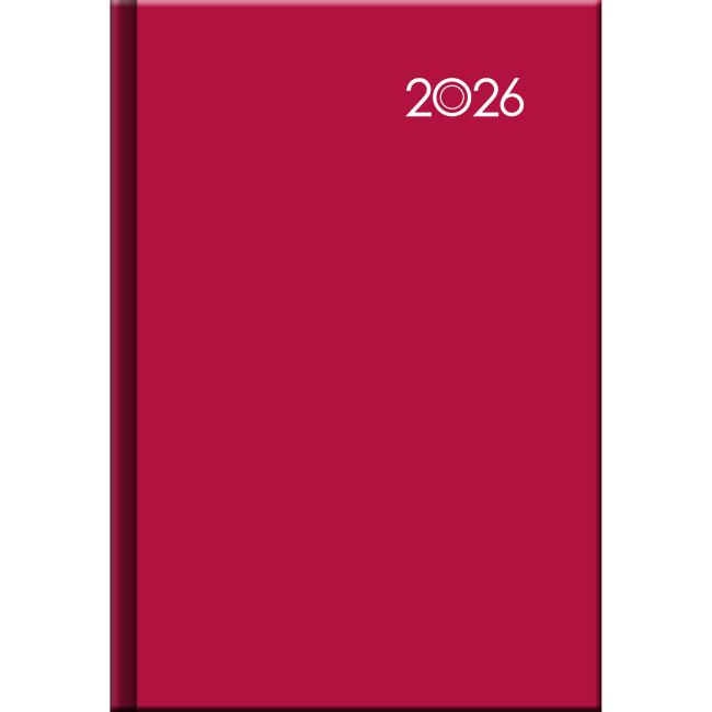 Diář FALCON denní A5 14,2 x 20,4 cm červený 2026
