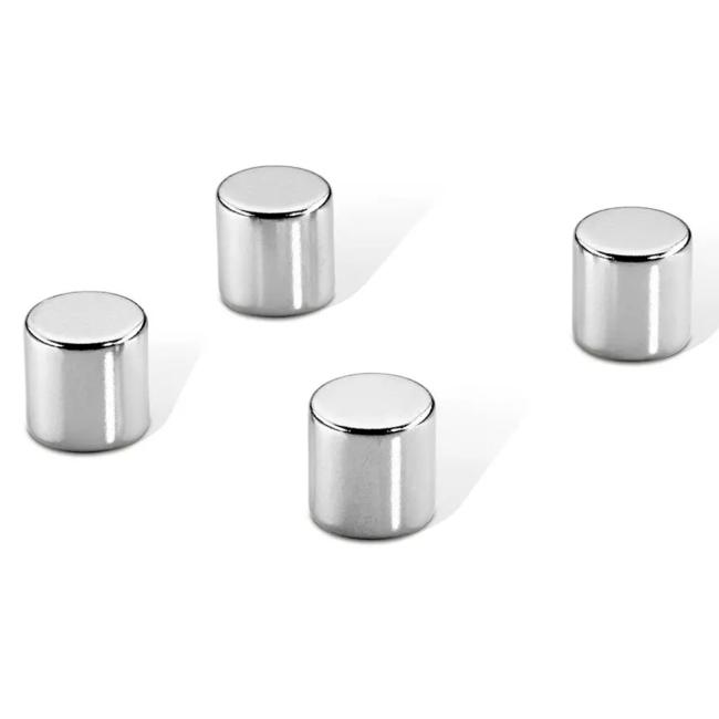 Magnety extra silné na skleněné tabule, váleček 10 mm, 4 ks