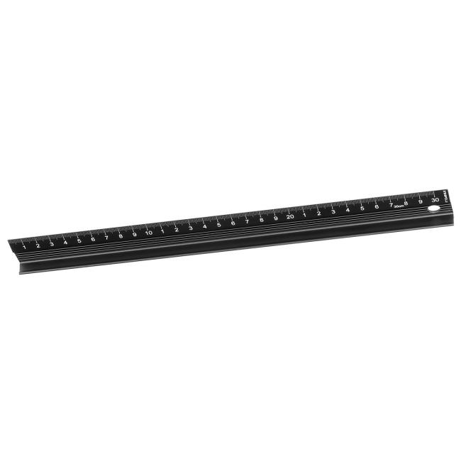 Řezací pravítko DAHLE 30 cm černé