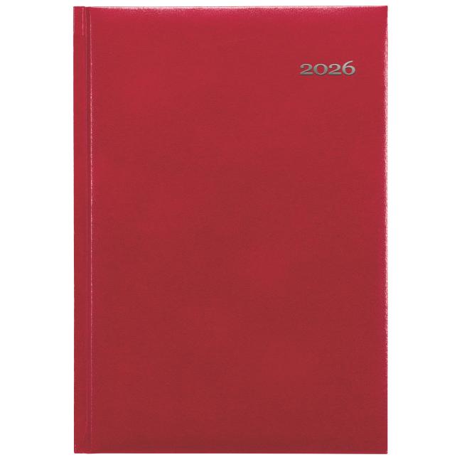 Kronos denní diář A5 14,8 x 21 cm červený 2026