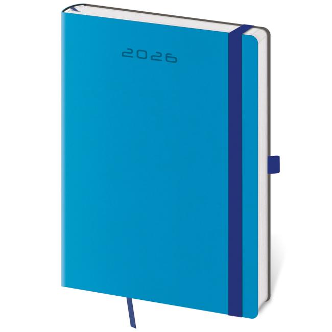 [DF422-2] Diář Flexies denní A5 14,3x20,5cm modrý 2026