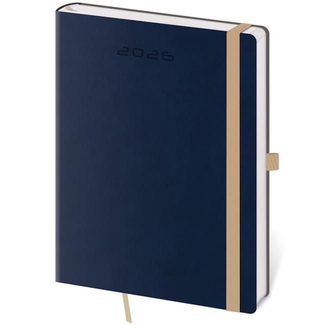 Flexies týdenní diář B6 12x16,5cm tmavomodrý 2026