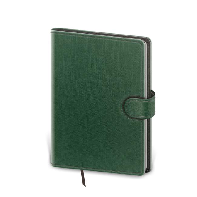 Diář Flip denní B6 12x16,5cm - zelený/šedý 2026