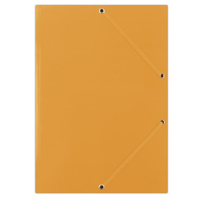 Kartonový obal lesklý s gumičkou DONAU oranžový