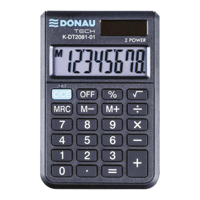 [DO208101] Kalkulačka Donau Tech K-DT2081 černá