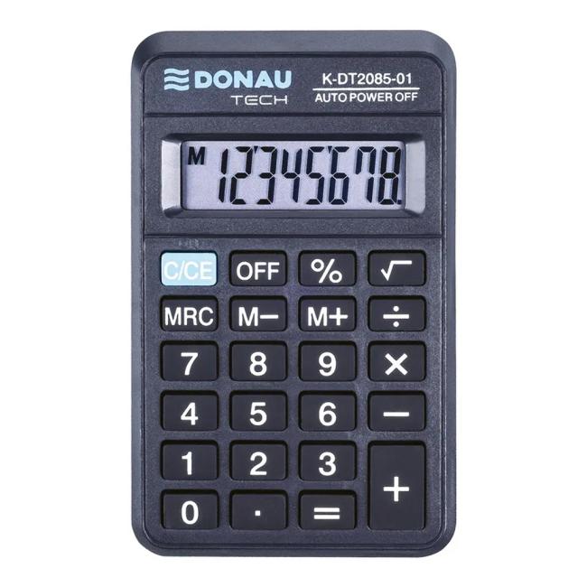 [DO208501] Kalkulačka Donau Tech K-DT2085 kapesní černá