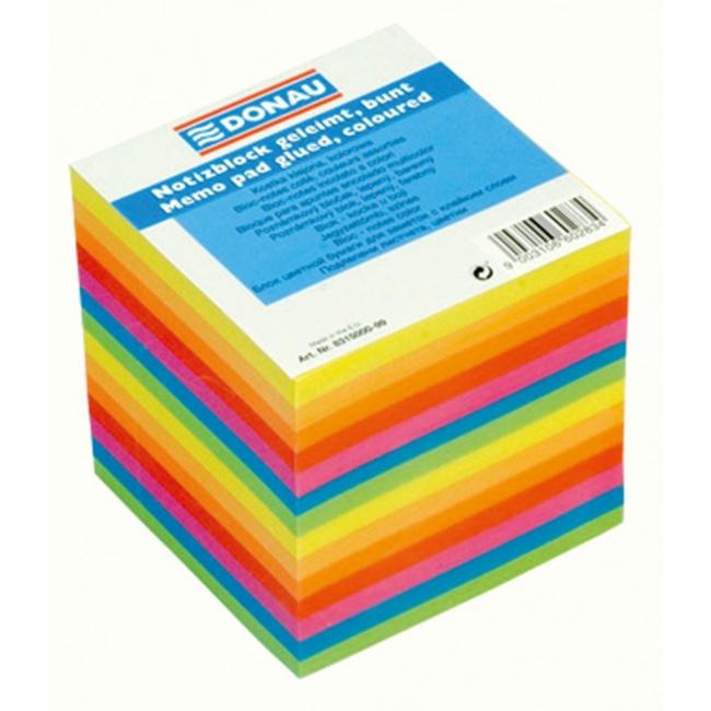 [DO302199] Poznámkový bloček kostka nelepená 90x90x85mm mix barev