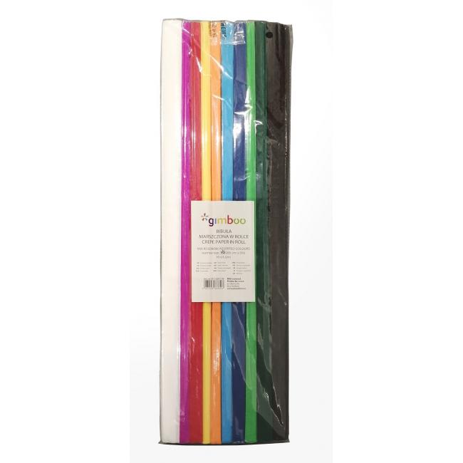 [DO335299] Krepový papír Gimboo 50 x 200 cm, mix barev