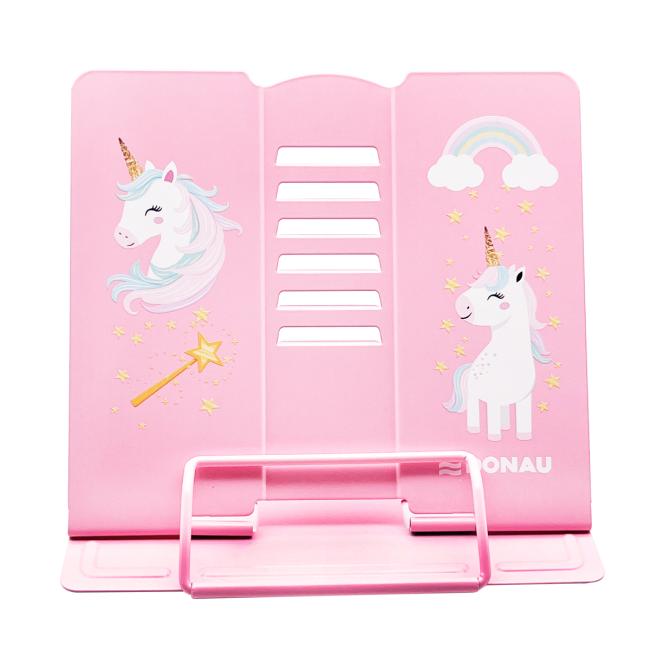 [DO340006] Stojan na knihy DONAU kovový, motiv Jednorožec