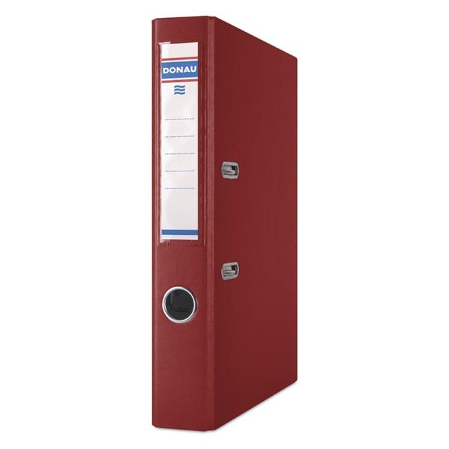Pořadač pákový DONAU Master, karton a fólie, A4/50 mm, bordó