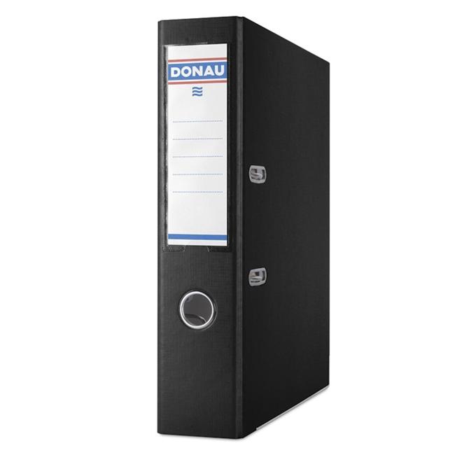 Pořadač pákový DONAU Premium-S, karton/PP, A4/75 mm, černý