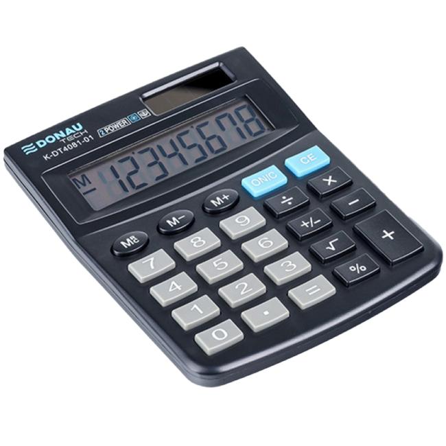 [DO408101] Kalkulačka DONAU TECH K-DT4081-01 černá