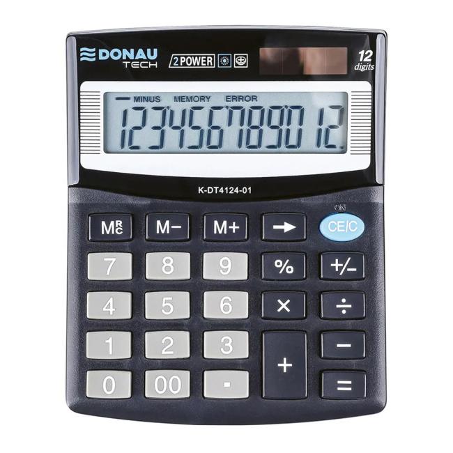 [DO412401] Kalkulačka Donau Tech K-DT4124 černá