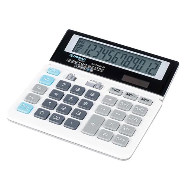 [DO412609] Kalkulačka Donau Tech K-DT4126-09 stolní bílá