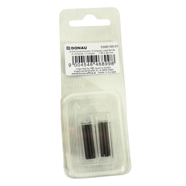 Náhradní tuhy do kružidla DONAU 2x6ks