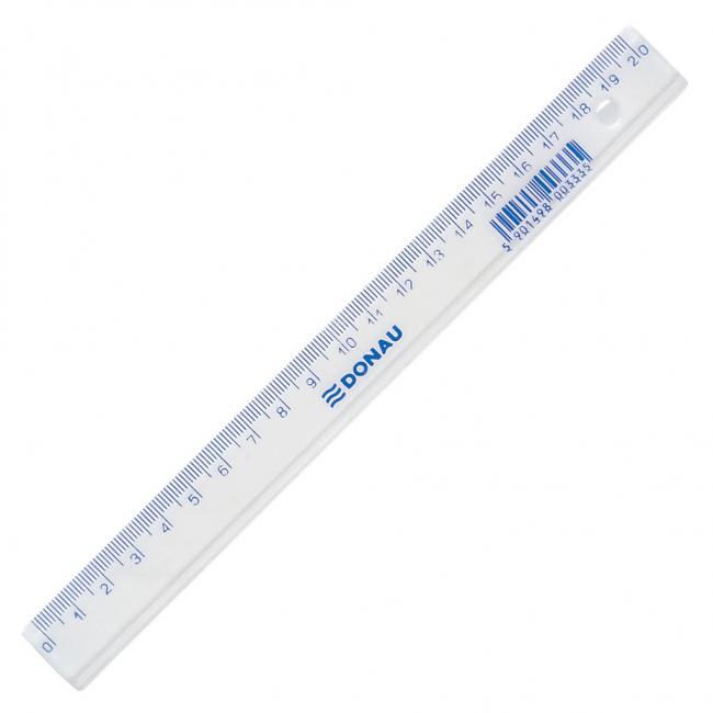 [DO705200] Pravítko DONAU 20cm transparentní