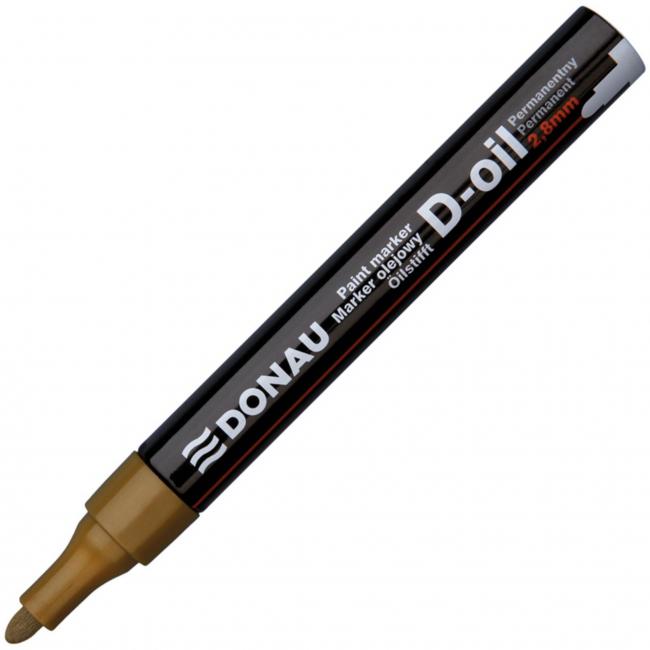 Popisovač lakový 2,8 mm Donau D-OIL zlatý