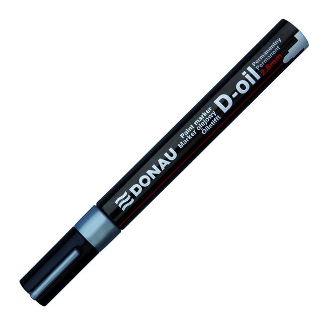 Popisovač lakový 2,8 mm Donau D-OIL stříbrný